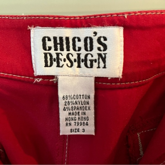 Chico’s Women’s Size 3 (16/XL) Jacket & Capri Pants Matching Set - Picture 9 of 13